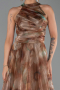Robe de Soirée Longue Kaki ABU6294