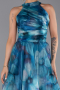 Robe de Soirée Longue Vert Pétrole ABU6294