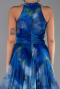 Robe de Soirée Longue Bleu Saxe ABU6294