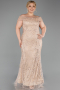 Robe Grande Taille Perlé Longue ABU5936