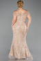 Robe Grande Taille Perlé Longue ABU5936