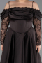 Robe De Invitation Grande Taille Midi Satin Brun ABK2652