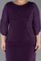 Robe De Invitation Grande Taille Midi Violet ABK2659