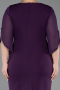 Robe De Invitation Grande Taille Midi Violet ABK2659