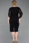 Robe De Invitation Grande Taille Midi Noir ABK2659