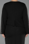 Robe De Invitation Grande Taille Midi Noir ABK2661