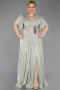 Robe Grande Taille Longue Mousseline Menthe ABU6310