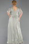 Robe Grande Taille Longue Mousseline Menthe ABU6310