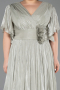 Robe Grande Taille Longue Mousseline Menthe ABU6310