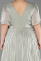 Robe Grande Taille Longue Mousseline Menthe ABU6310