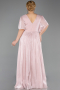 Robe Grande Taille Longue Mousseline Poudre ABU6310