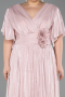 Robe Grande Taille Longue Mousseline Poudre ABU6310