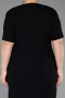 Robe de Soirée Grande Taille Midi Noir ABK2662