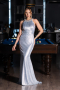 Robe de Soirée Longue Bleu clair ABU6295