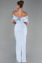Robe de Soirée Longue Bleu clair ABU5352