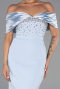 Robe de Soirée Longue Bleu clair ABU5352