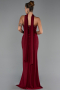 Robe de Soirée Longue Rouge Bordeaux ABU5564