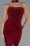 Robe de Soirée Longue Rouge Bordeaux ABU5564