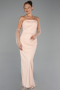 Robe De Soirée Perlé Longue Or ABU5550