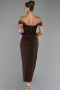 Robe De Soirée Midi Brun ABK2658