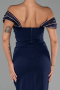 Robe De Soirée Midi Bleu Marine ABK2658