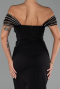 Robe De Soirée Midi Noir ABK2658