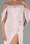 Robe de Soirée Longue Mousseline Poudre ABU6306