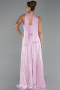 Robe de Soirée Longue Mousseline Poudre ABU6322