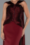 Robe de Soirée Longue Rouge Bordeaux ABU6326
