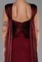 Robe de Soirée Longue Rouge Bordeaux ABU6326
