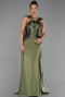 Robe de Soirée Longue Kaki ABU6326