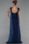 Robe de Soirée Longue Bleu Marine ABU6326