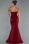 Robe de Soirée Longue Rouge Bordeaux ABU6327