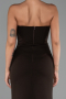 Robe de Soirée Longue Brun ABU6327