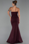 Robe de Soirée Longue Couleur Cerise ABU6327