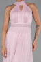 Robe de Soirée Longue Dantelle Poudre ABU6313