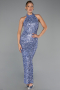 Robe De Soirée Longue Indigo ABK2474