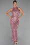 Robe De Soirée Longue Poudre ABK2474