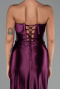 Robe De Soirée Longue Prune ABU4944