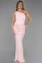 Robe de Soirée Longue Satin Poudre ABU6331