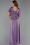 Robe De Soirée Grande Taille Longue Lilas ABU5323
