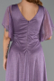 Robe De Soirée Grande Taille Longue Lilas ABU5323