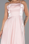 Robe De Soirée Satin Midi Poudre ABK2657