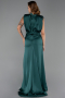 Robe de Soirée Longue Satin Émeraude ABU2133