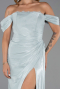 Robe De Soirée Mousseline Longue Menthe ABU5974