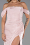 Robe De Soirée Mousseline Longue Poudre ABU5974