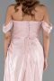 Robe De Soirée Mousseline Longue Poudre ABU5974