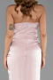Robe de Soirée Longue Mousseline Poudre ABU6336