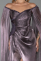 Robe de Soirée Longue Mousseline Lavande ABU6337