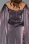 Robe de Soirée Longue Mousseline Lavande ABU6337